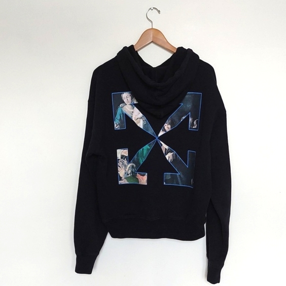 Off white black caravaggio hooded sweatshirt - Picture 3 of 15